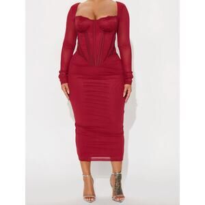 Fashion Nova Red Dress 1X